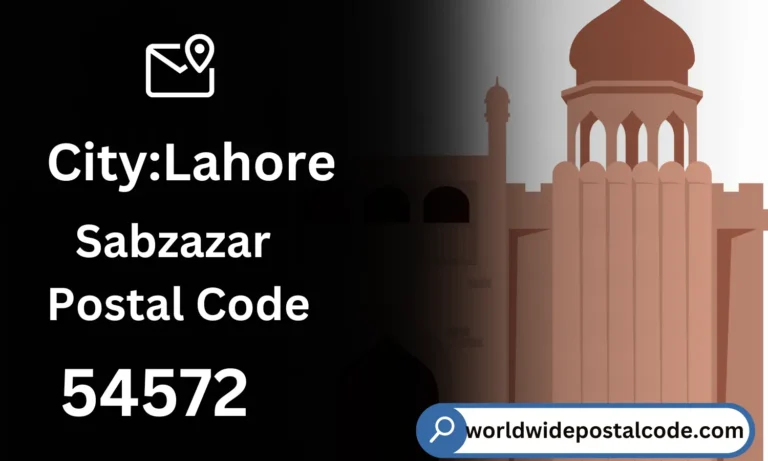 Sabzazar Lahore Postal Code